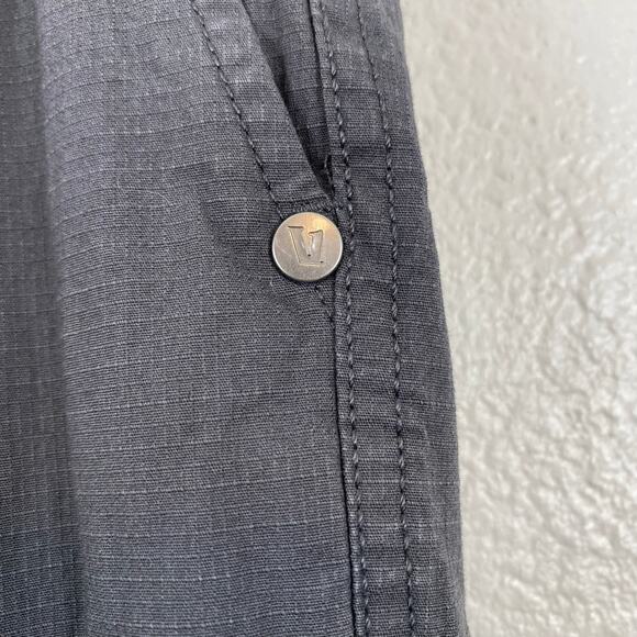 Vuori Ripstop Organic Cotton Gray Cropped Straight Outdoor Pants - Picture 10 of 10